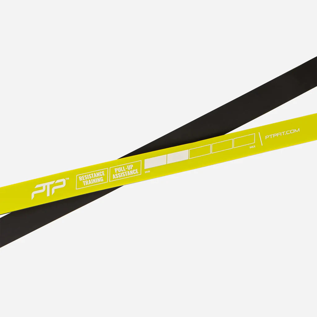 PTP Superband Resistance Bands (11.4-22.7kg) Light Lime Color - Dual Exercise Bands for Home Workouts, Strength Training & Physical Therapy