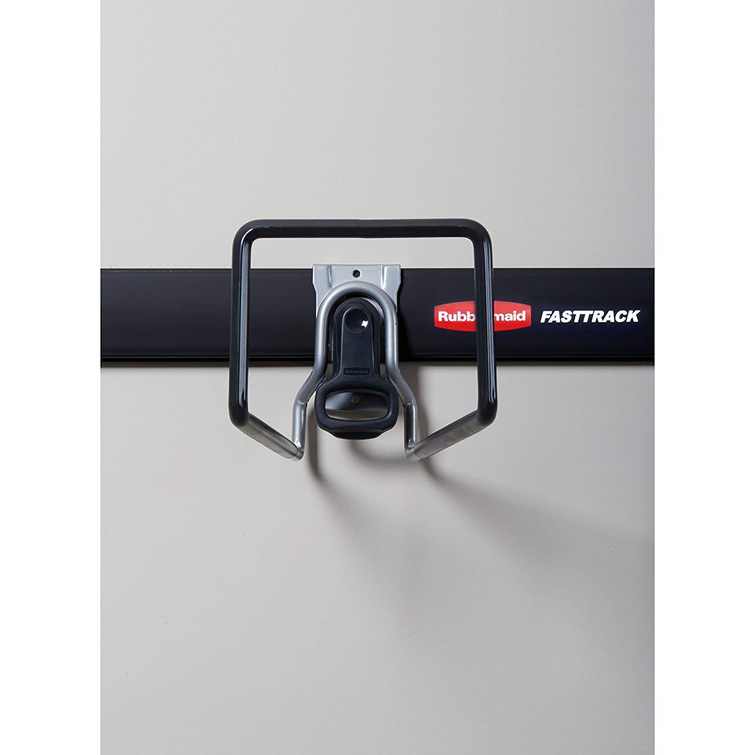 Rubbermaid FastTrack All-in-One Garage Storage System - 50 lb Capacity - Heavy Duty Hose Hook Organizer - Black (12 Pack) - Perfect for Garage, Shed & Outdoor Tool Organization