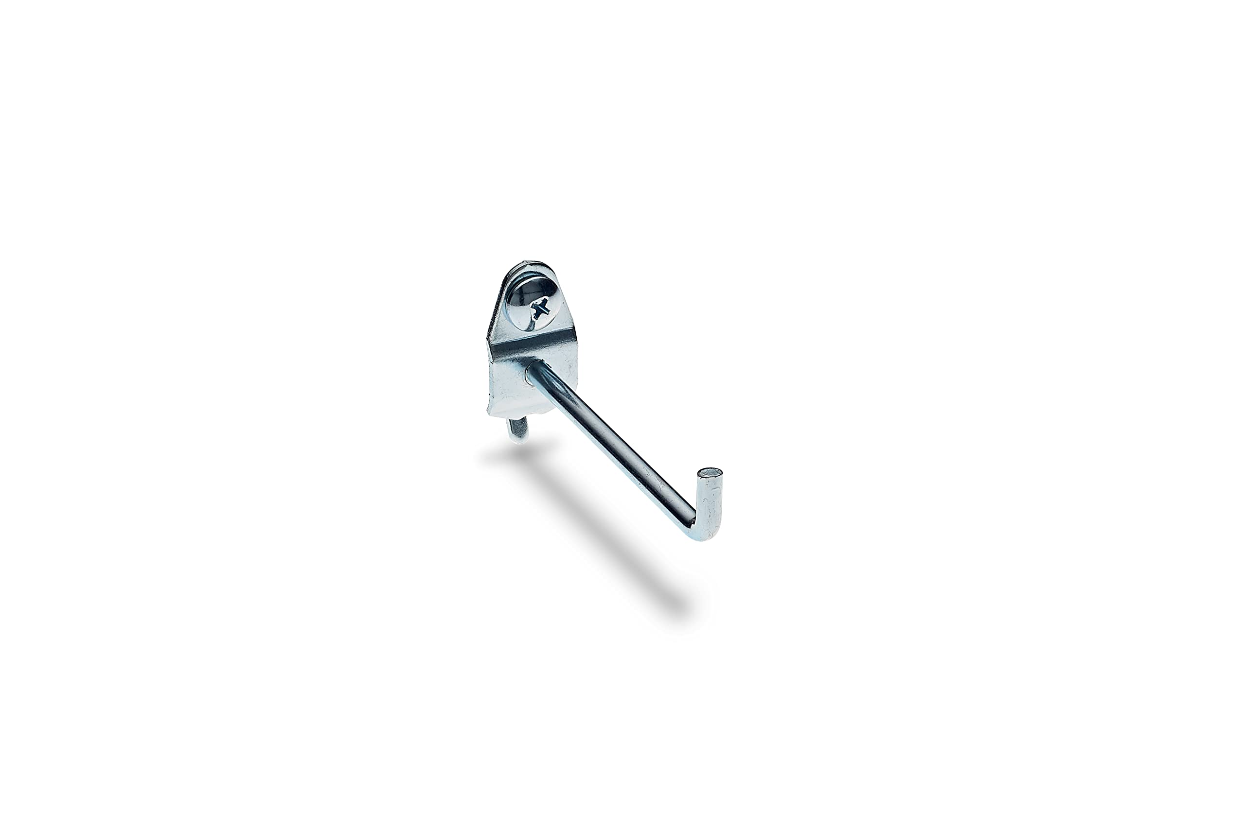 Triton Products 3-Inch Silver Single Rod Pegboard Hook - Durable Metal Organizer for Tools, Kitchen Utensils & Garage Storage - Perfect for Home, Office & Workshop Organization
