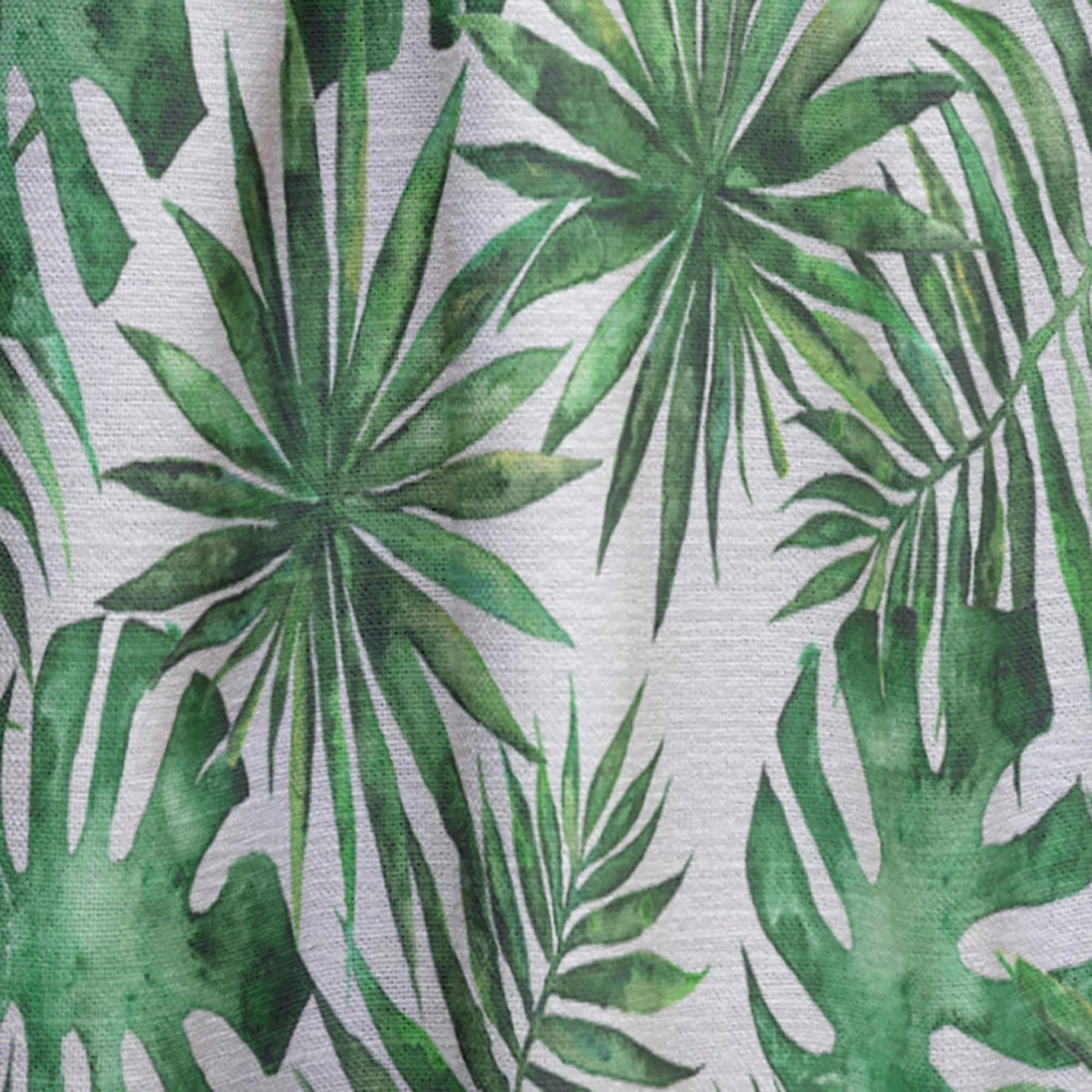 DesignQ Tropical Leaves & Branches Thermal Insulated Curtain Panel - 52x108 Inches - Blackout Drapes for Bedroom & Living Room - Perfect for Home Decor, Privacy & Energy Efficiency