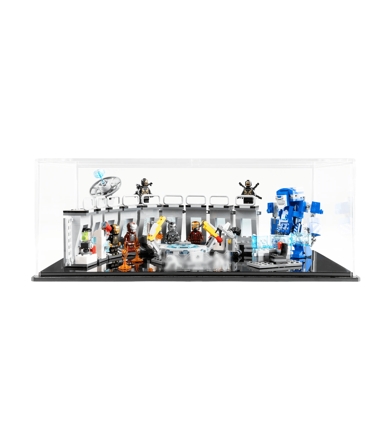 Lego Marvel Iron Man Hall of Armour 76125 Display Case - Premium Acrylic Showcase for Collectible Minifigures | Perfect for Home Decor, Office Display & Gift Giving