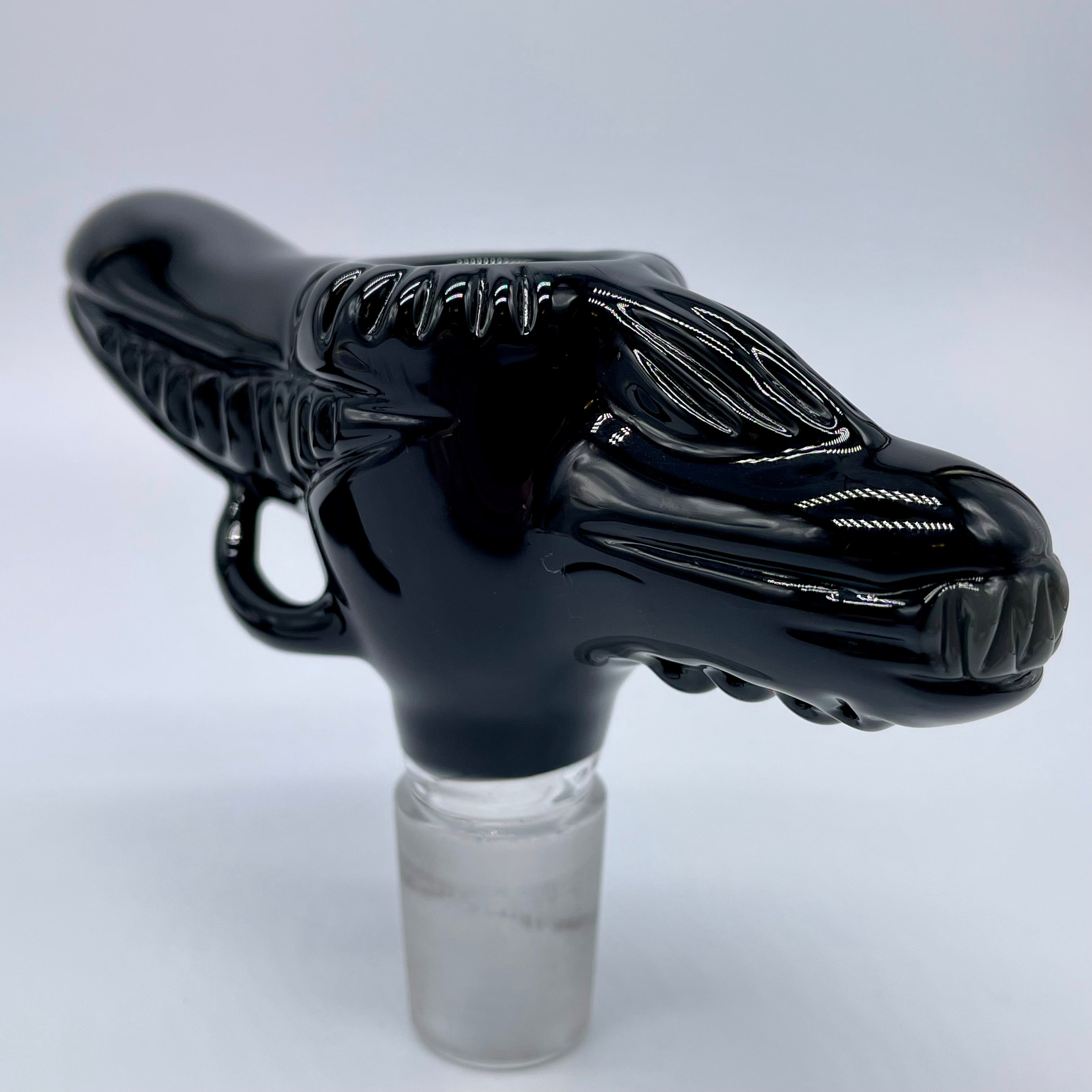 18mm Xenomorph Alien Movie-Inspired Glass Slide with Stand - Perfect for Smoking Accessories, Collectibles & Sci-Fi Fans