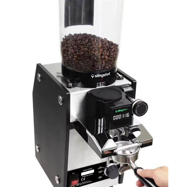 Premium Slingshot S75 Electric Coffee Grinder - Fast & Quiet Burr Grinding for Espresso, French Press, and Pour Over - Perfect for Home & Office Use