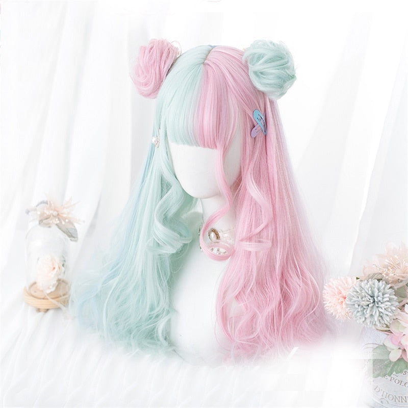 Stylish Candy-Colored Cosplay Wig for Anime & Halloween Costumes - Perfect for Cosplay, Parties & Themed Events
