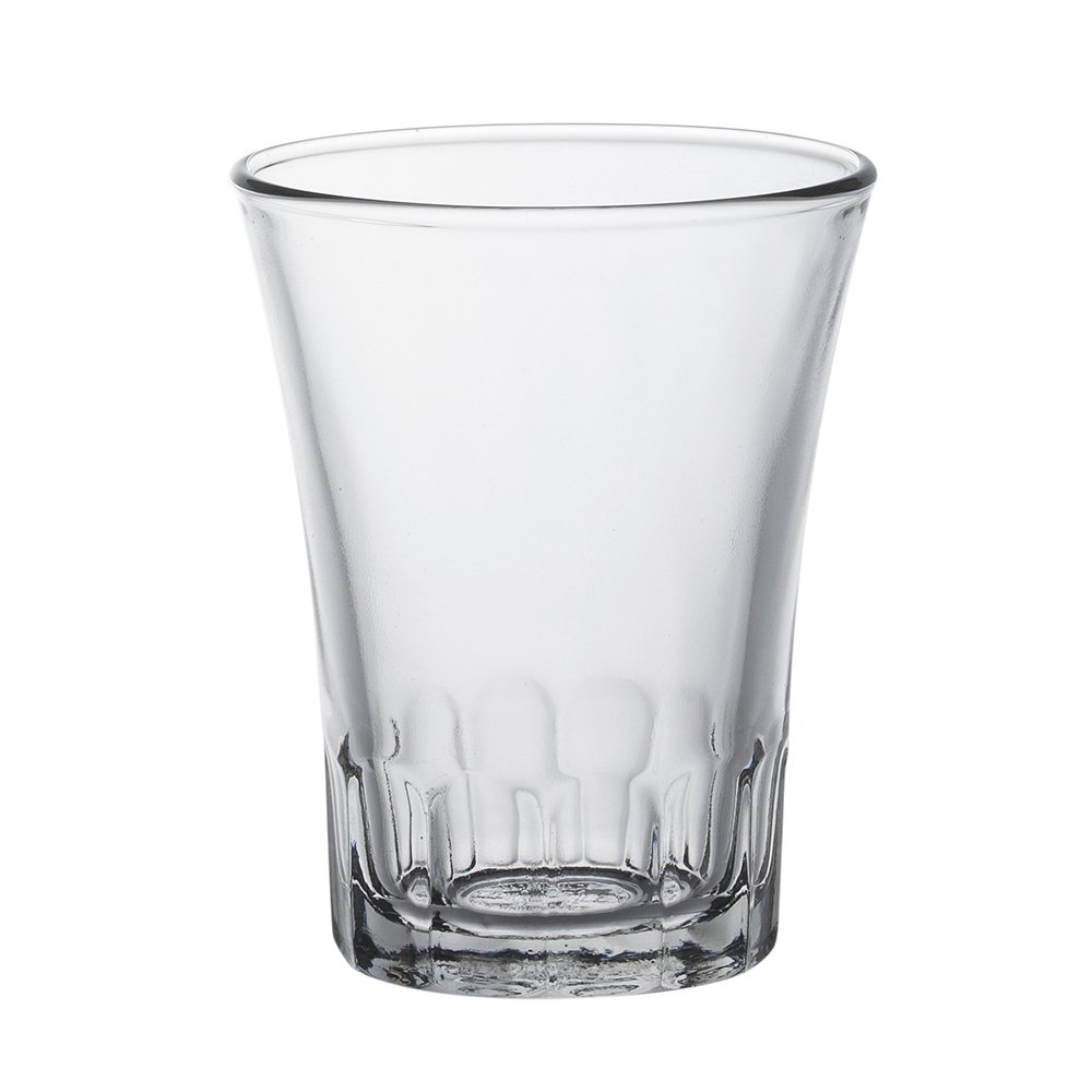 DURALEX 4-Pack Clear 130cc Amalphy Tempered Glass Tumblers - Shatterproof, Dishwasher Safe for Coffee, Tea, Juice - Perfect for Home, Office, Restaurant Use