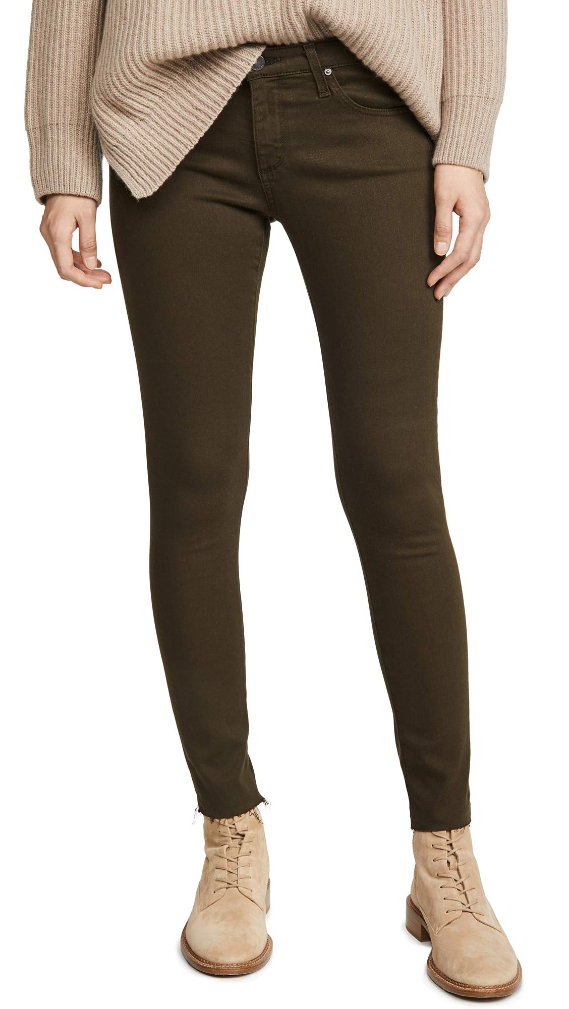 Women's Super Skinny Fit High Waist Ankle Jeans Leggings - Stretchy Denim Pants for Yoga, Workout & Casual Wear