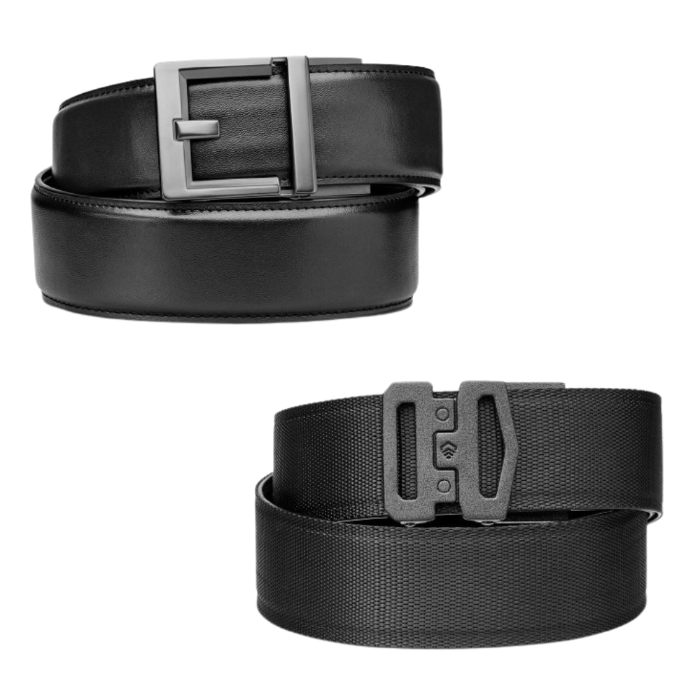 GARRISON 1.75 Inch Gun Belt Bundle - Heavy Duty Tactical Belt for Concealed Carry & Outdoor Activities | Perfect for Hunting, Hiking & Range Shooting