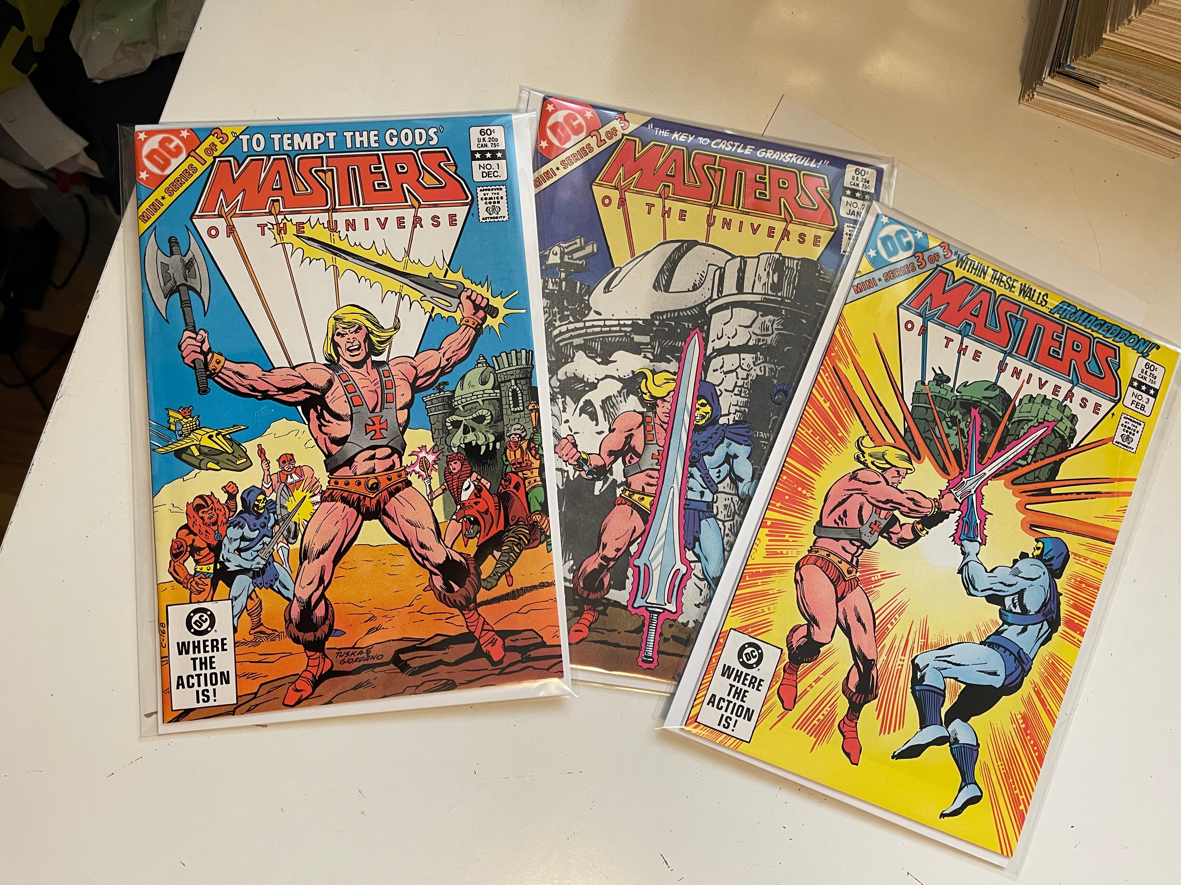 Masters of the Universe 3 Comics Mini Series 1982 - Vintage He-Man Collectible for Fans & Comic Book Enthusiasts | Perfect for Display, Gifts & Nostalgic Collections