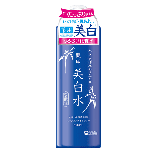 Meishoku Yukisumi Hatomugi Job’s Tears Toner 500ml - Brightening & Hydrating Facial Toner for Clear Skin | Perfect for Daily Skincare Routine & Acne-Prone Skin