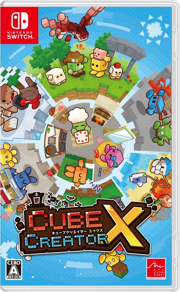 Arc System Works Cube Creator X - Nintendo Switch Game (Japanese Import, Region Free) - Build & Explore in 3D Block Worlds for Endless Adventure