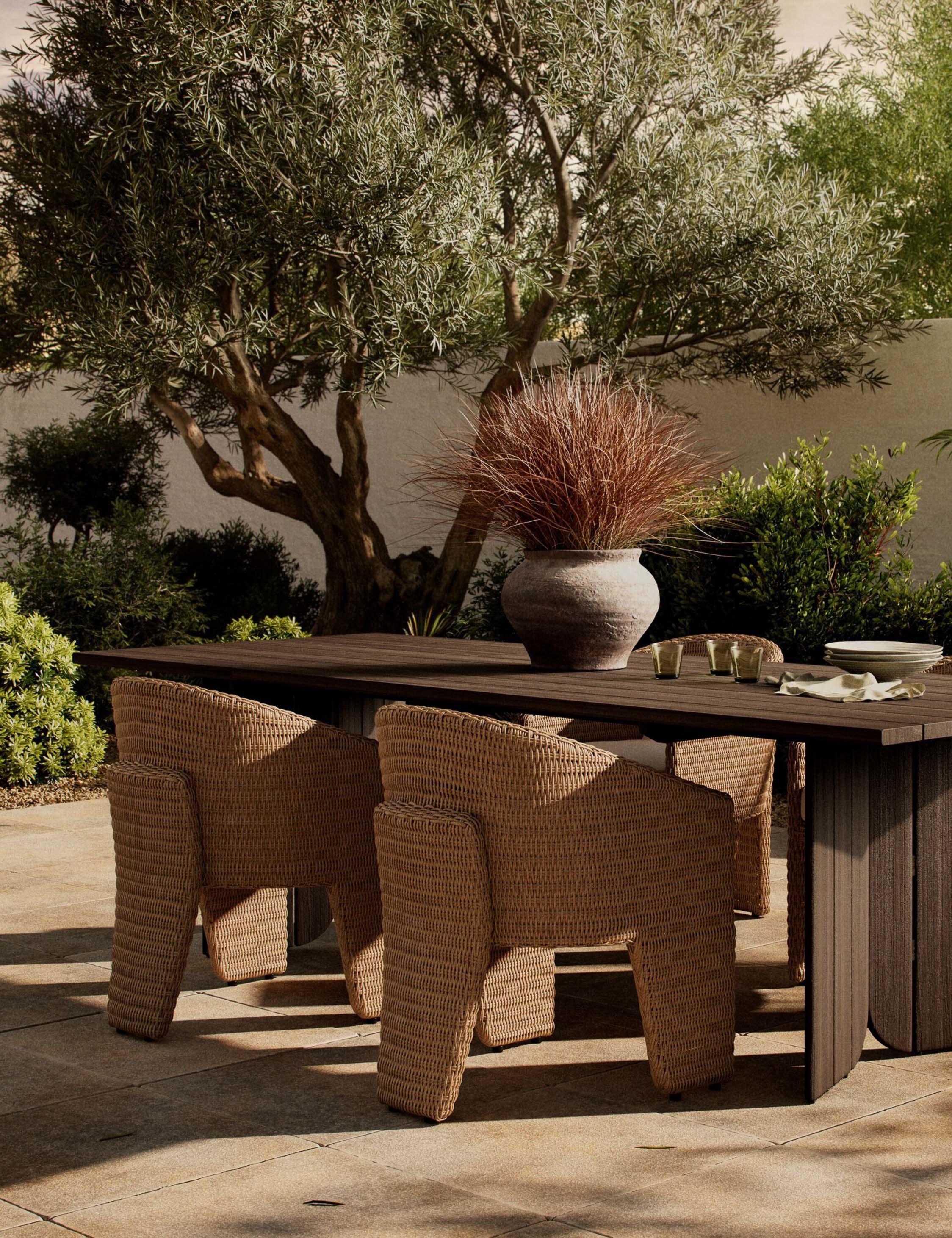 Giorgio Indoor Outdoor Dining Table - Modern Patio & Kitchen Furniture for Dining, Entertaining, and Outdoor Gatherings