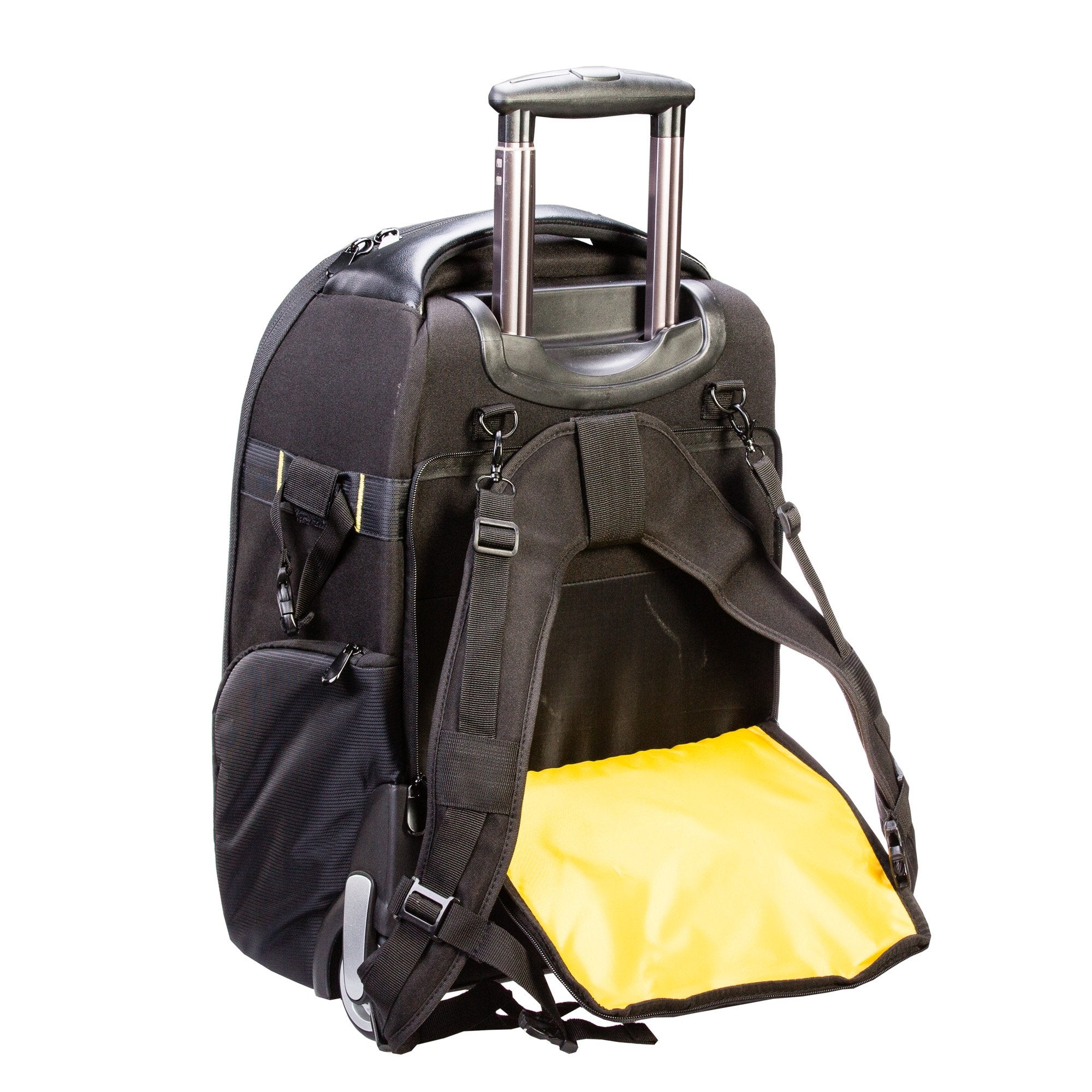 PhotoSEL Waterproof 17-Inch DSLR Camera Backpack - Convertible Roller Bag for SLR/DSLR Cameras & Lenses, Fits Laptop, Airplane Carry-On Compatible, All-Weather Protection (BG504) - Perfect for Travel, Photography Trips & Outdoor Adventures