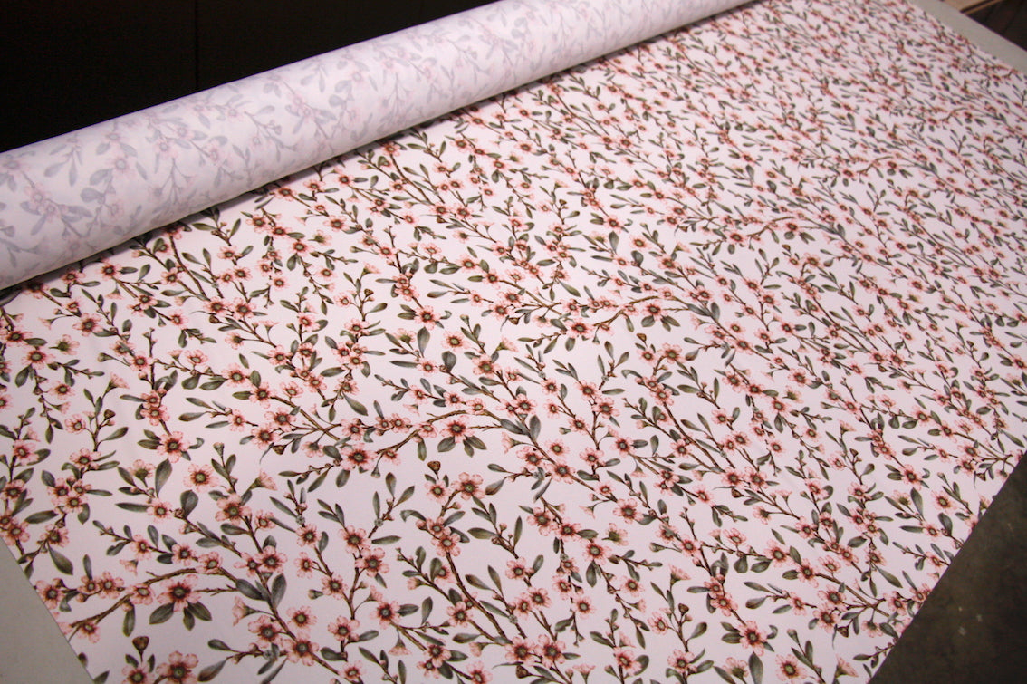 Premium Cherry Blossom Print Swimwear Fabric - Soft, Quick-Dry & UV Protection Material for Women's Swimsuits & Beach Cover-Ups - Perfect for Summer Vacations, Pool Parties & Tropical Getaways