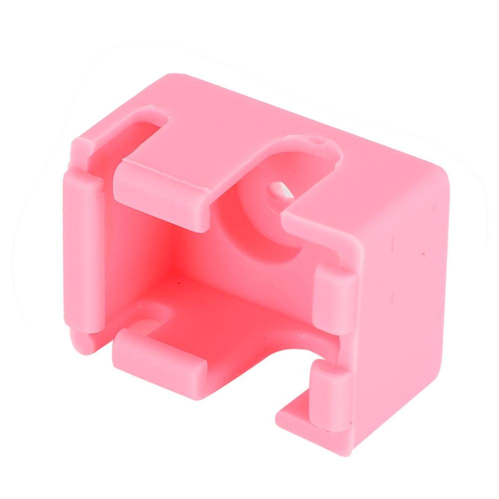 10Pcs 3D Printer Silicone Socks - High Temp Resistant Heater Block Covers for Ender 3, CR-10, Prusa - Protect Hotend & Extruder Heating Block (Pink) - Perfect for ABS/PLA Printing & Nozzle Maintenance