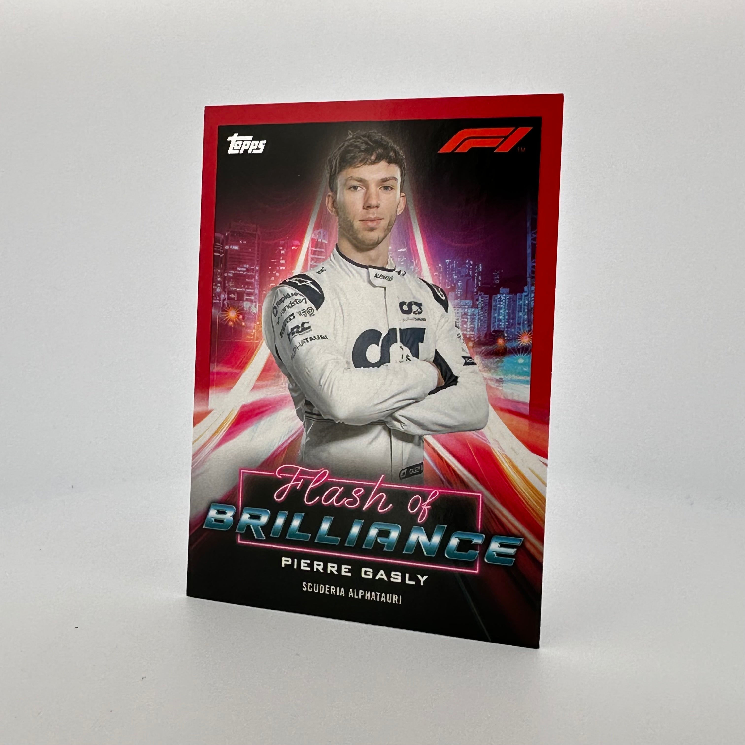 2022 Formula 1 Pierre Gasly #FOBPG Flash Of Brilliance 4/5 Red - Collectible Racing Memorabilia for F1 Fans & Sports Enthusiasts