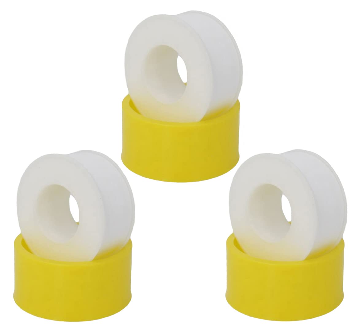 3 Rolls PTFE Teflon Tape 1 Inch x 590 Inch - High Temperature Resistant Plumber's Thread Seal Tape for Leak Proof Pipe Connections - Perfect for Shower Heads, Faucets, Gas Lines & Plumbing Repairs - Essential Home Improvement & DIY Plumbing Tool