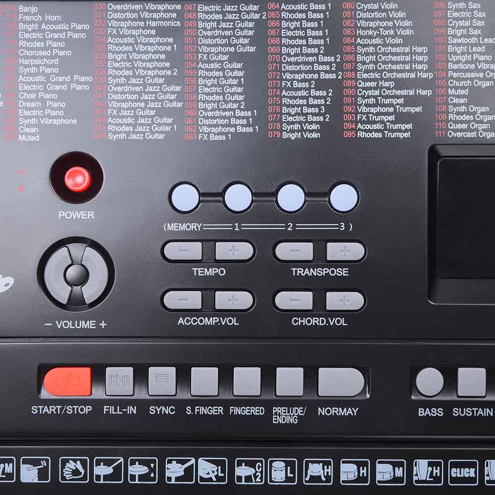 TheLAShop 61-Key Digital Piano with 300 Timbres & USB Connectivity - Portable Electronic Keyboard for Beginners, Home Practice, and Live Performances