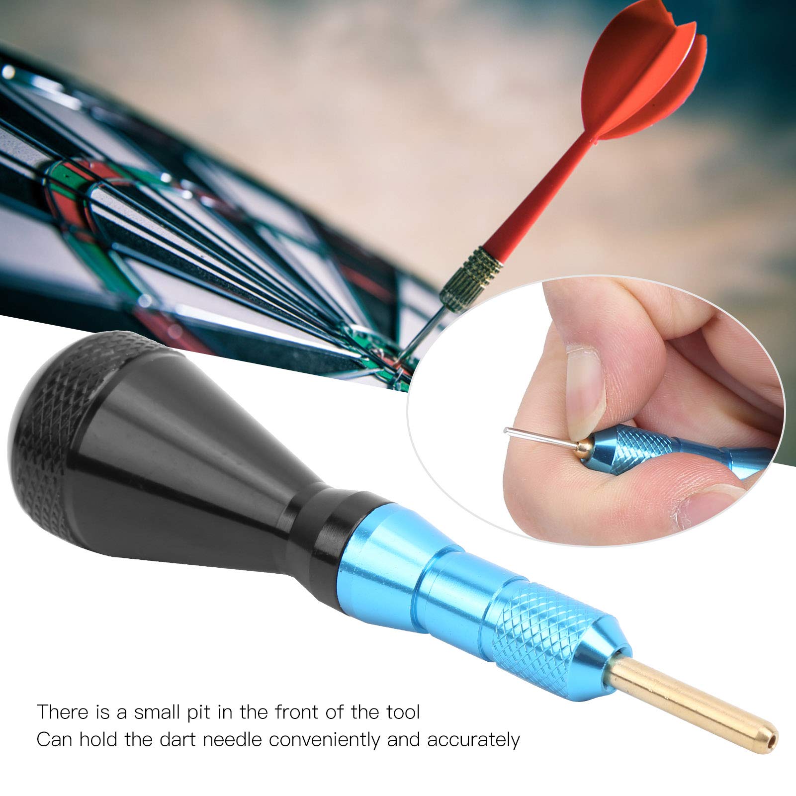 Dilwe Tip Remover Tool - Soft Tip Puller for Broken Tips (Blue) | Perfect for Archery, Shooting & Bow Maintenance | Essential for Bowhunters & Target Practice