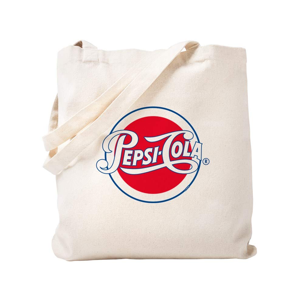 Pepsi Varsity Cola Round Tote Bag - Natural Canvas Reusable Shopping Bag for Groceries, Beach & Daily Use | Eco-Friendly & Durable