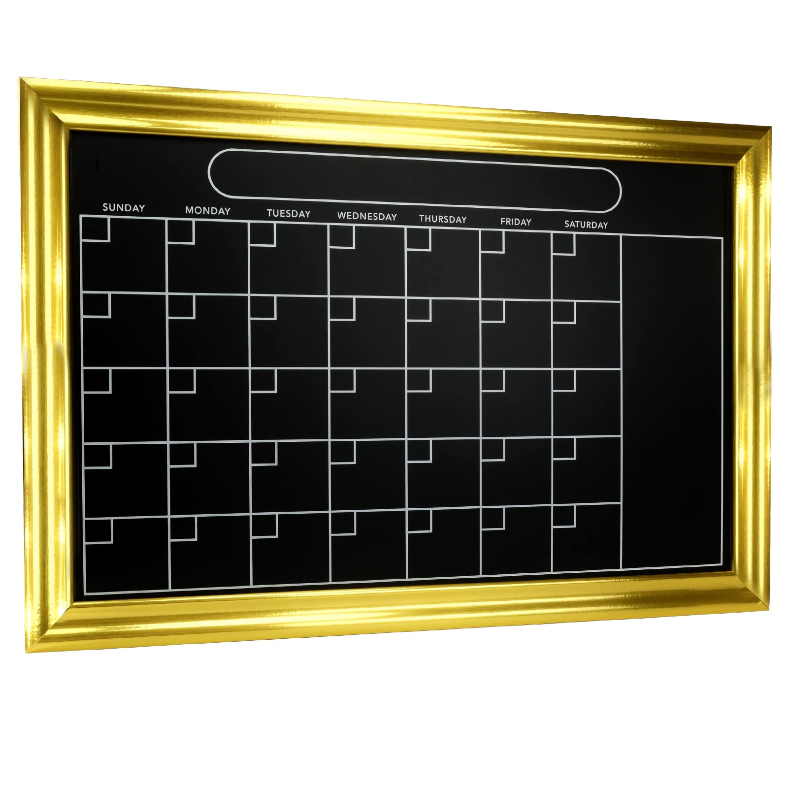 Excello Gold Magnetic Wall Chalkboard Calendar 20