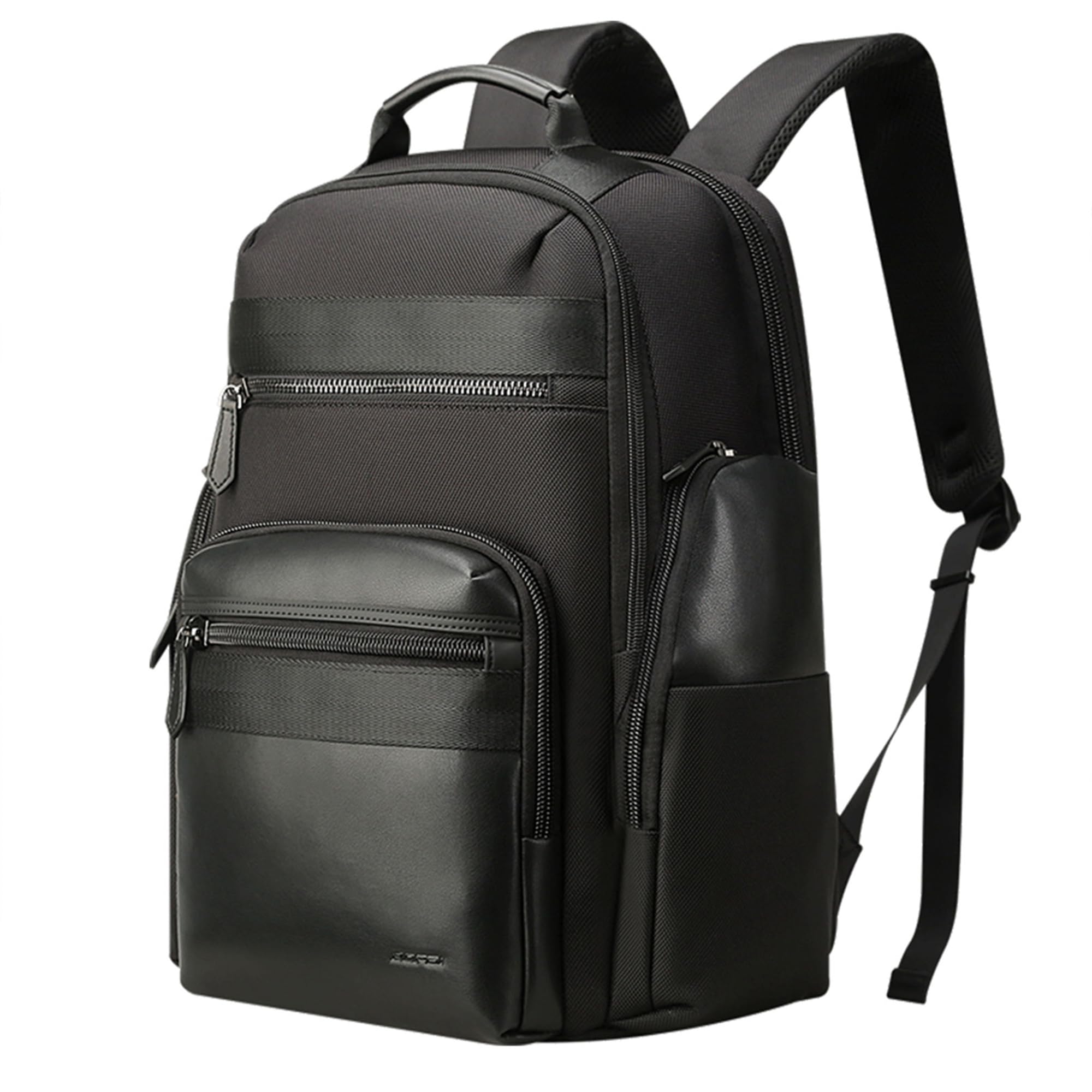 BOPai 30L Water-Resistant Travel Backpack for Men - USB Charging Business Laptop Backpack with 15.6 Inch Laptop Compartment - Durable Black Rucksack for Work, Commuting & Outdoor Adventures