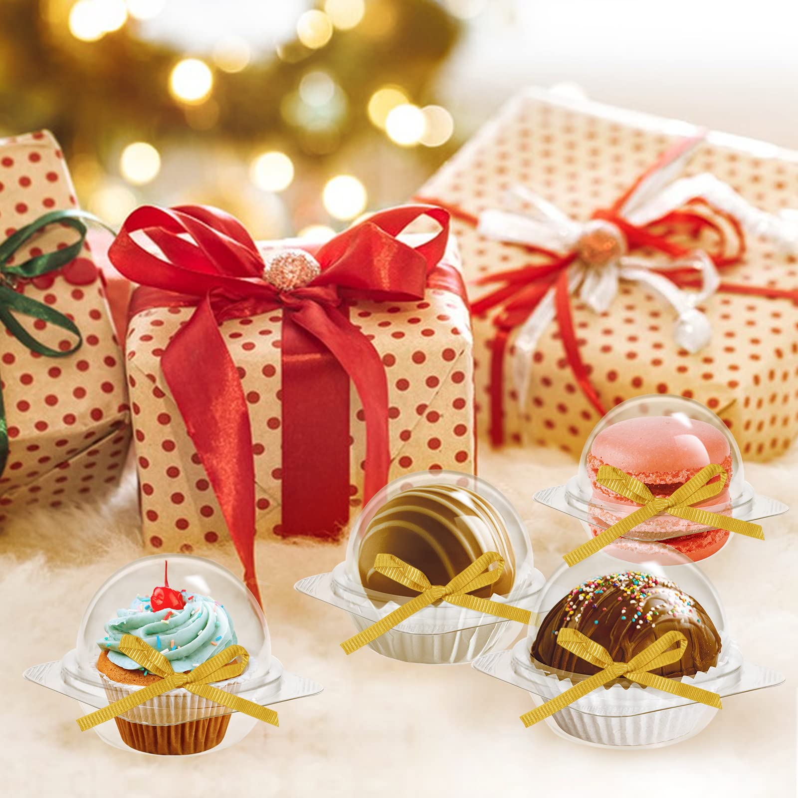 Premium Cocoa Bomb Boxes - 50 Pack Spherical Chocolate Bomb Packaging for Hot Cocoa Bombs, Cupcakes, Desserts | Perfect for Parties, Gifts & Holiday Treats