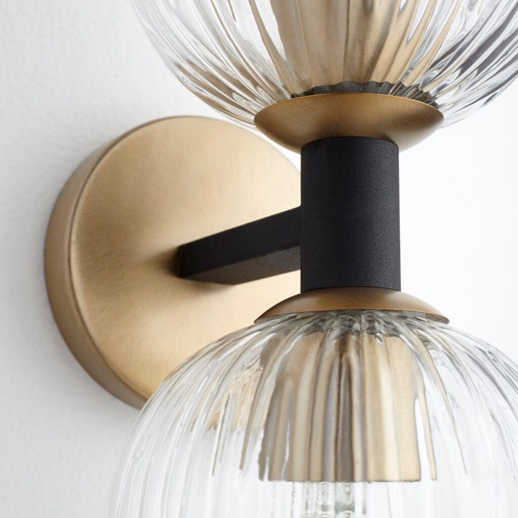 Cyan Design 10964 Helios Wall Mount in Black and Aged Brass - Stylish Bathroom and Living Room Decor for Modern Homes