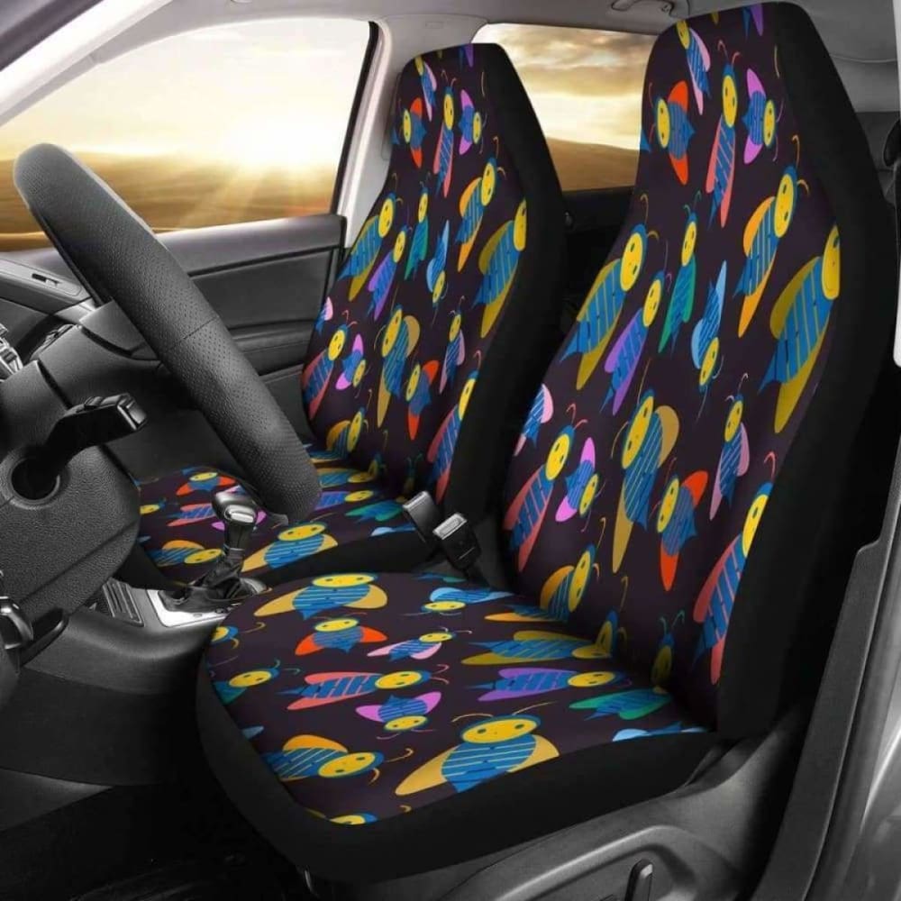 Premium Bees Car Seat Covers - Universal Fit for Cars, Trucks & SUVs - Soft & Durable Protection for Pets, Kids & Daily Use - Easy to Install & Machine Washable - Perfect for Road Trips, Commuting & Family Outings