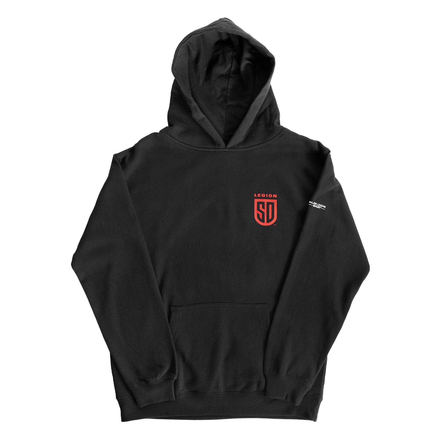SD LEGION Shield Black Pullover Sweatshirt - Men's Casual Hoodie for Streetwear & Gaming Fans | Perfect for Everyday Wear, Gym & Esports Events