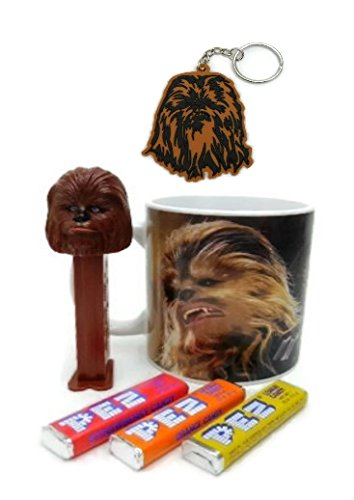 Star Wars Chewbacca Mug, Keychain & Candy Gift Set - Perfect for Fans, Collectors & Holiday Gifting