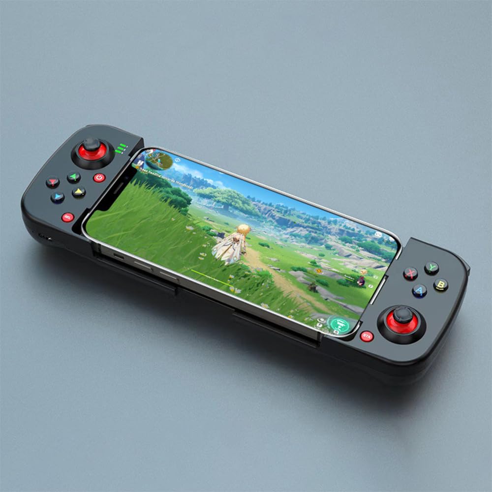 POFET Mobile Game Controller for Android & iOS - Wireless Bluetooth Phone Gamepad with Joystick & Triggers - Perfect for PUBG, Fortnite, COD Mobile Gaming Accessories