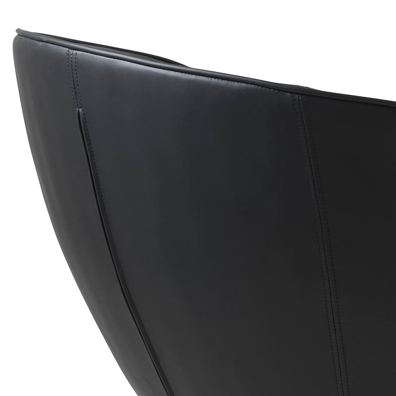 GAIN Lounge Chair - Modern Black Accent Chair for Living Room, Bedroom & Office - Comfortable Relaxation & Stylish Home Decor