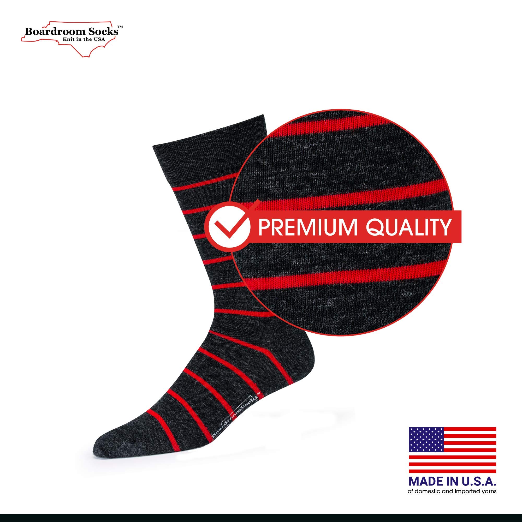 Premium Merino Wool Mid-Calf Dress Socks for Men - Breathable, Comfortable & Stylish Patterned Socks for Business, Office & Formal Occasions