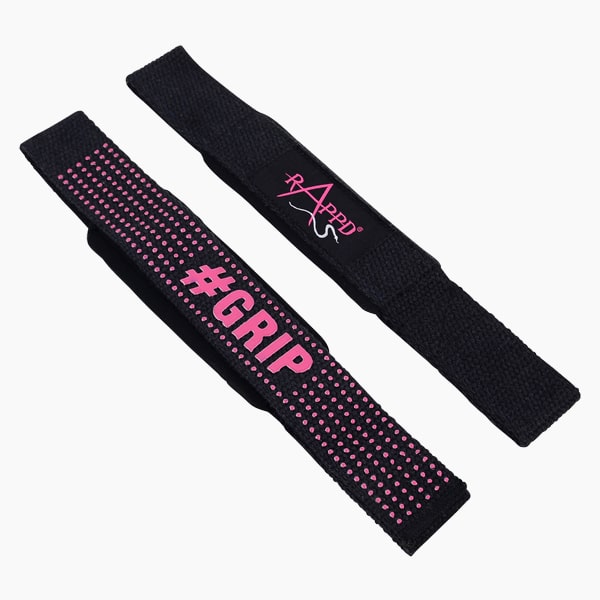 Rappd Single Loop Lifting Straps (Pair) - Premium Workout Straps for Weightlifting, Powerlifting & Gym Training - Enhance Grip & Performance