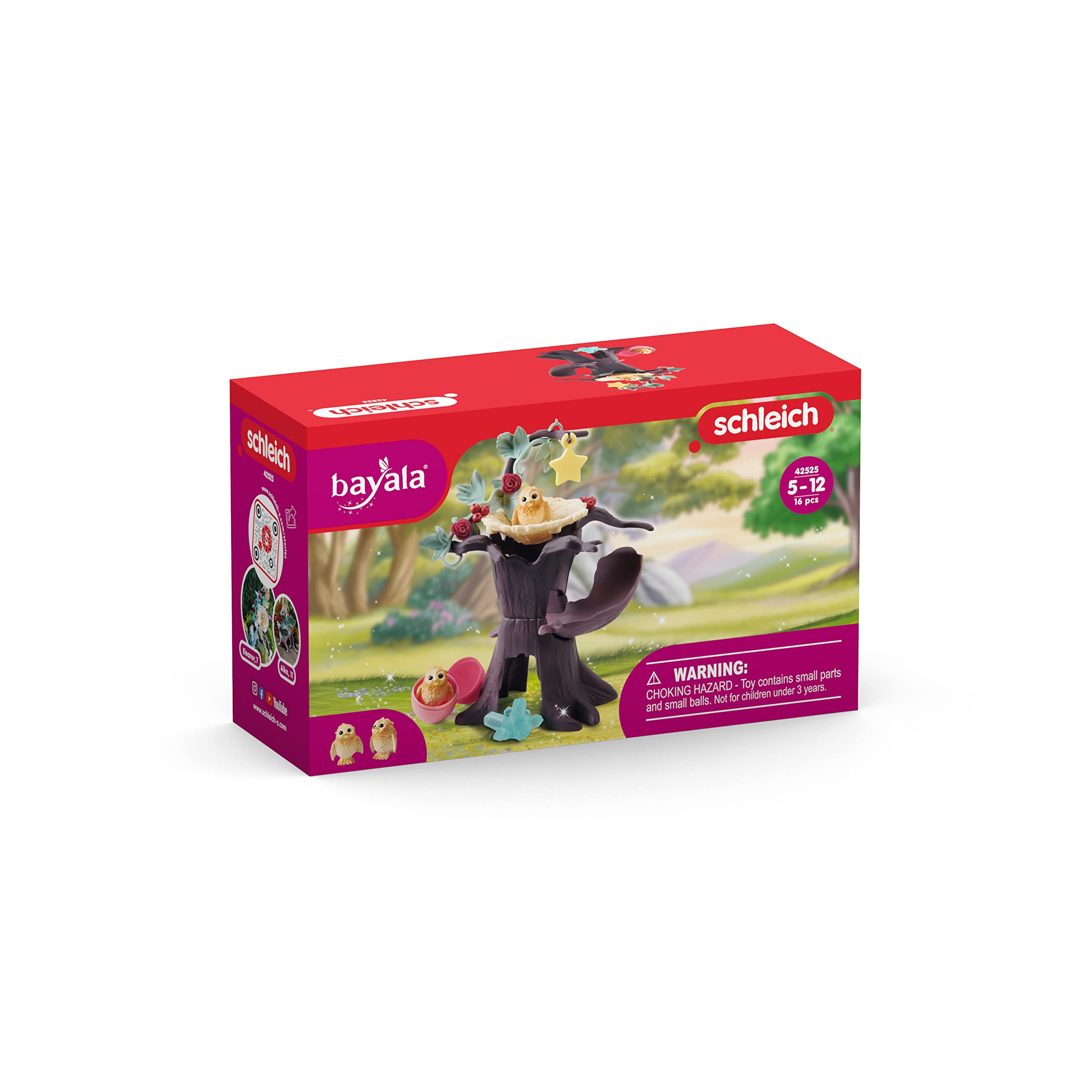 Schleich Bayala Mythical Creatures Toy Set - Hatching Baby Owl Chicks Playset for Kids Ages 5+ | Fantasy Animal Figures for Imaginative Play, Birthday Gifts & Collectibles | Perfect for Storytelling, Pretend Play & Nursery Decor