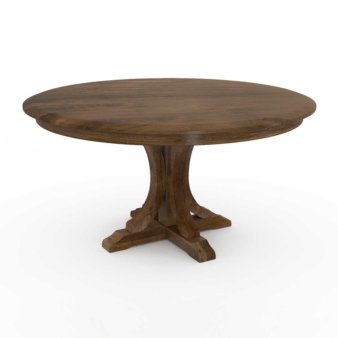Aurora Modern Pedestal Dining Table - Round Kitchen Table for Small Spaces, Farmhouse & Contemporary Home Decor - Perfect for Breakfast Nook, Dining Room & Apartment Living