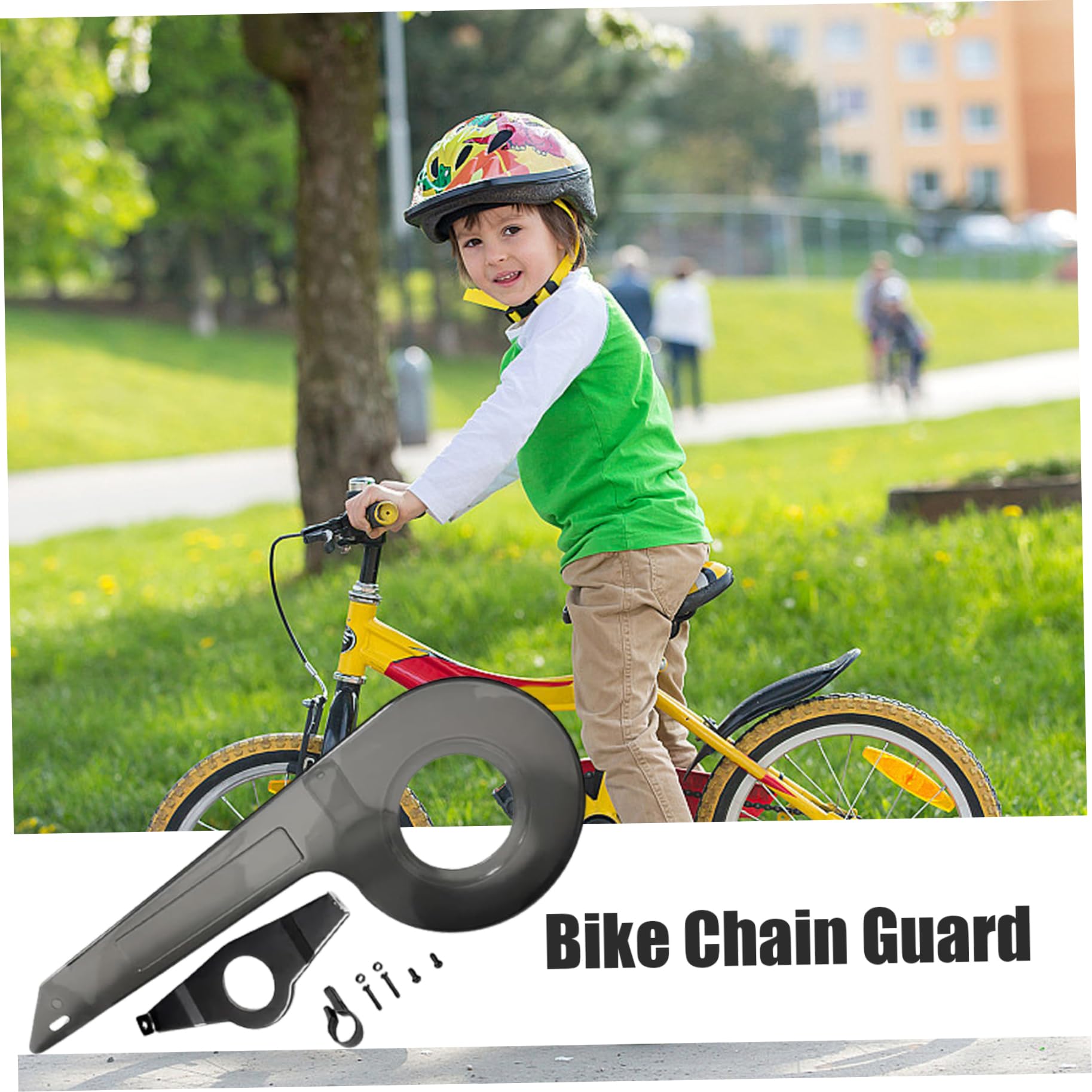 Universal Bike Chain Guard for 32-36 Teeth - Durable Transparent Black Bicycle Chain Cover for Kids & Adults - Perfect for Mountain Bikes, Road Bikes & Commuter Bikes - Essential Bike Accessories for Safety & Protection