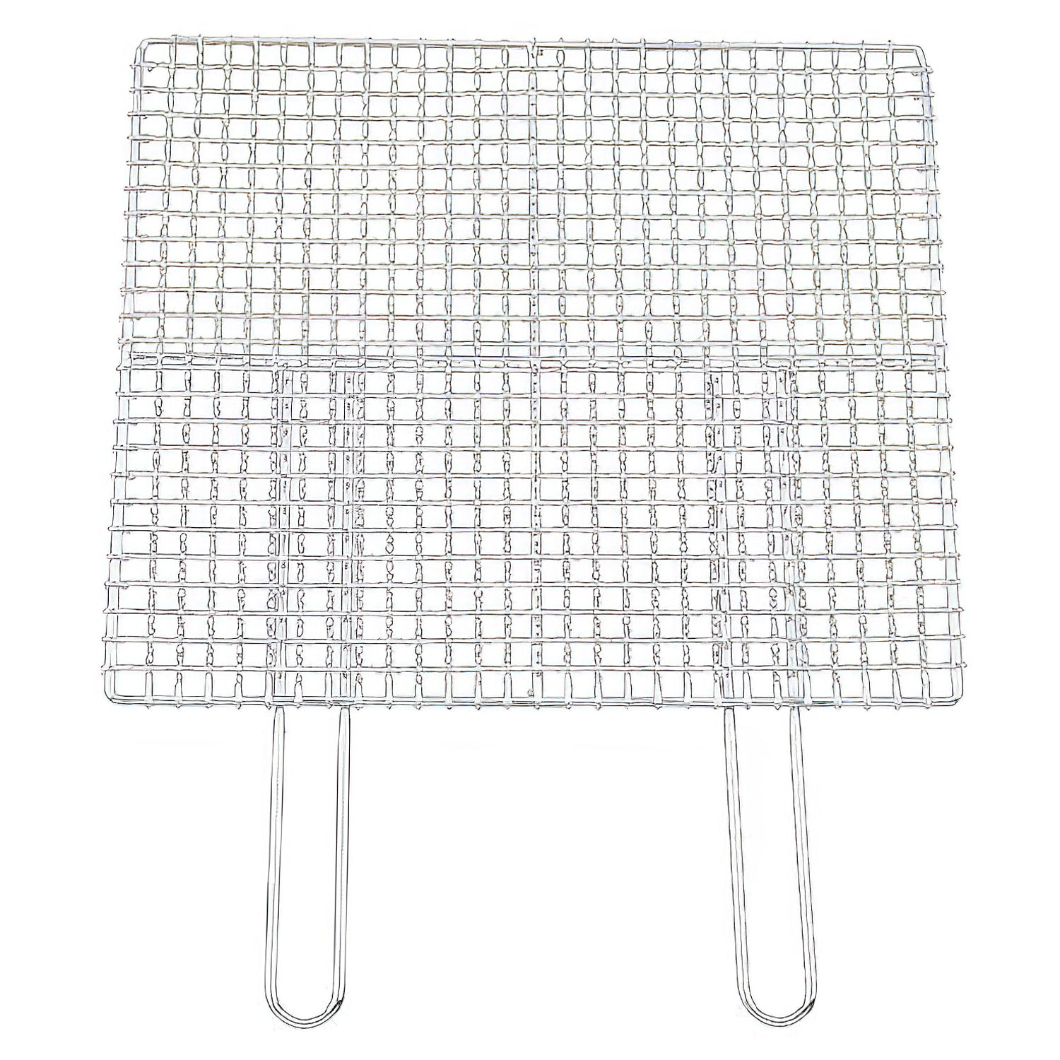 Premium EBM Stainless Steel BBQ Grill Mesh with Double Handles - Heavy Duty Barbecue Cooking Grid for Outdoor Grilling, Camping & Backyard Parties