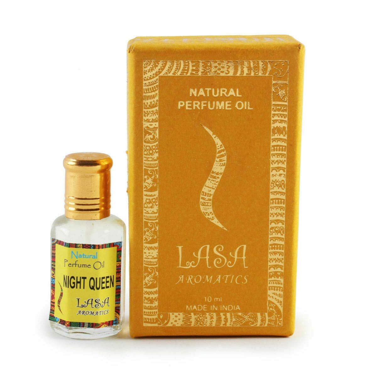Lasa Aromatic Perfume Oil - 100% Natural Pure Attar for Women & Men - 10ml Roll-On Bottle - Free Shipping USA - Perfect for Daily Wear, Special Occasions & Aromatherapy