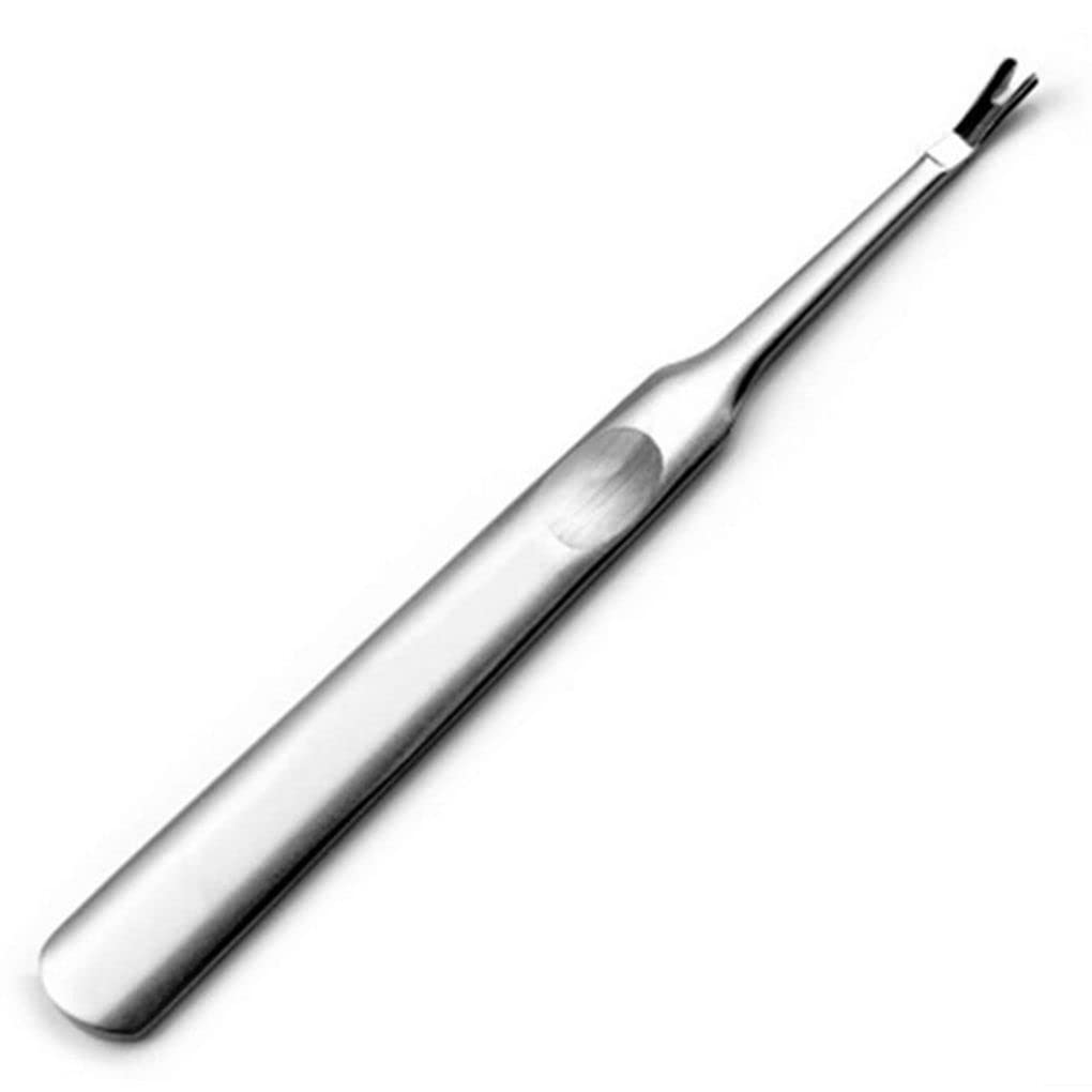 IOIUSKKU Stainless Steel Nail Cuticle Pusher & Manicure Tool - Portable Cuticle Remover for Professional Nail Care - Perfect for Home, Salon, and Travel Use