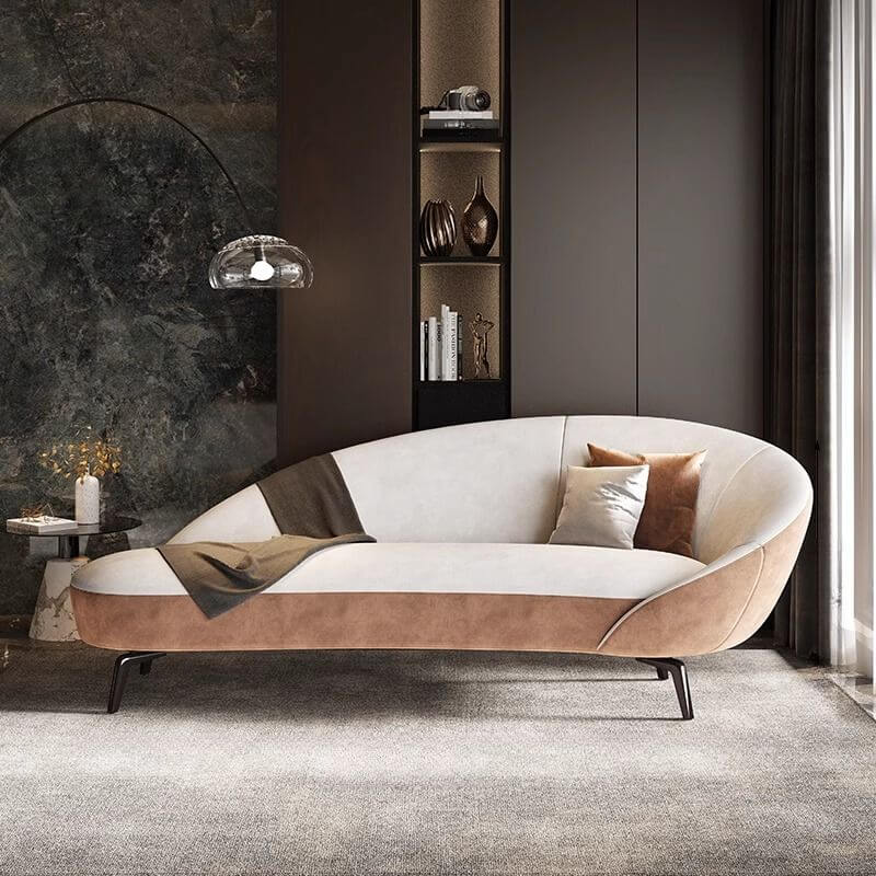 Minimalist Cushioned Corner Chaise Lounge Sofa - Modern Sectional for Living Room, Bedroom & Small Spaces - Perfect for Relaxing, Reading & Entertaining Guests