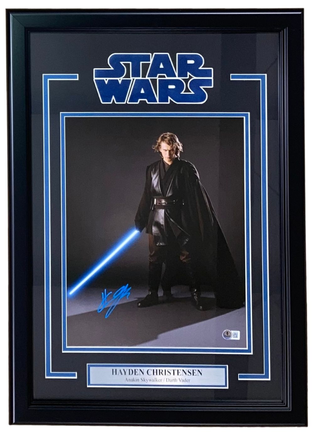 Hayden Christensen Autographed 11x14 Framed Star Wars Anakin Skywalker Photo - Limited Edition Collectible for Movie Fans & Memorabilia Display