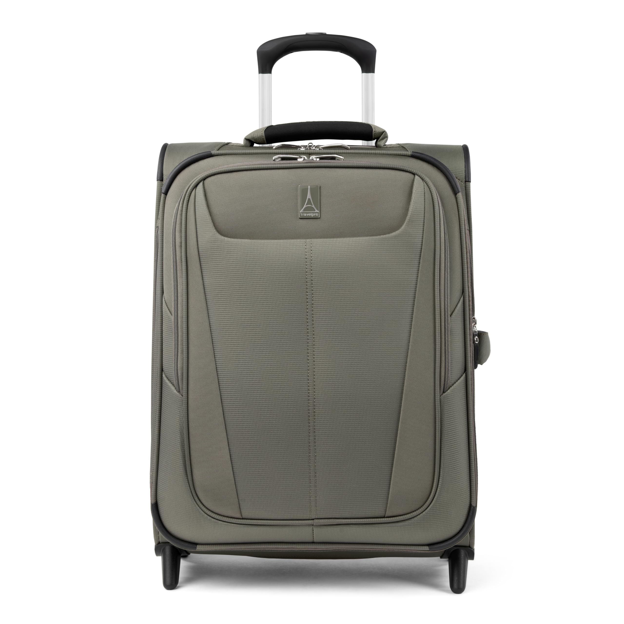 Travelpro Maxlite 5 Expandable 20-Inch Carry On Luggage - Lightweight Softside Upright Suitcase with 2 Wheels for Men & Women (Slate Green) - Perfect for Air Travel, Business Trips & Weekend Getaways