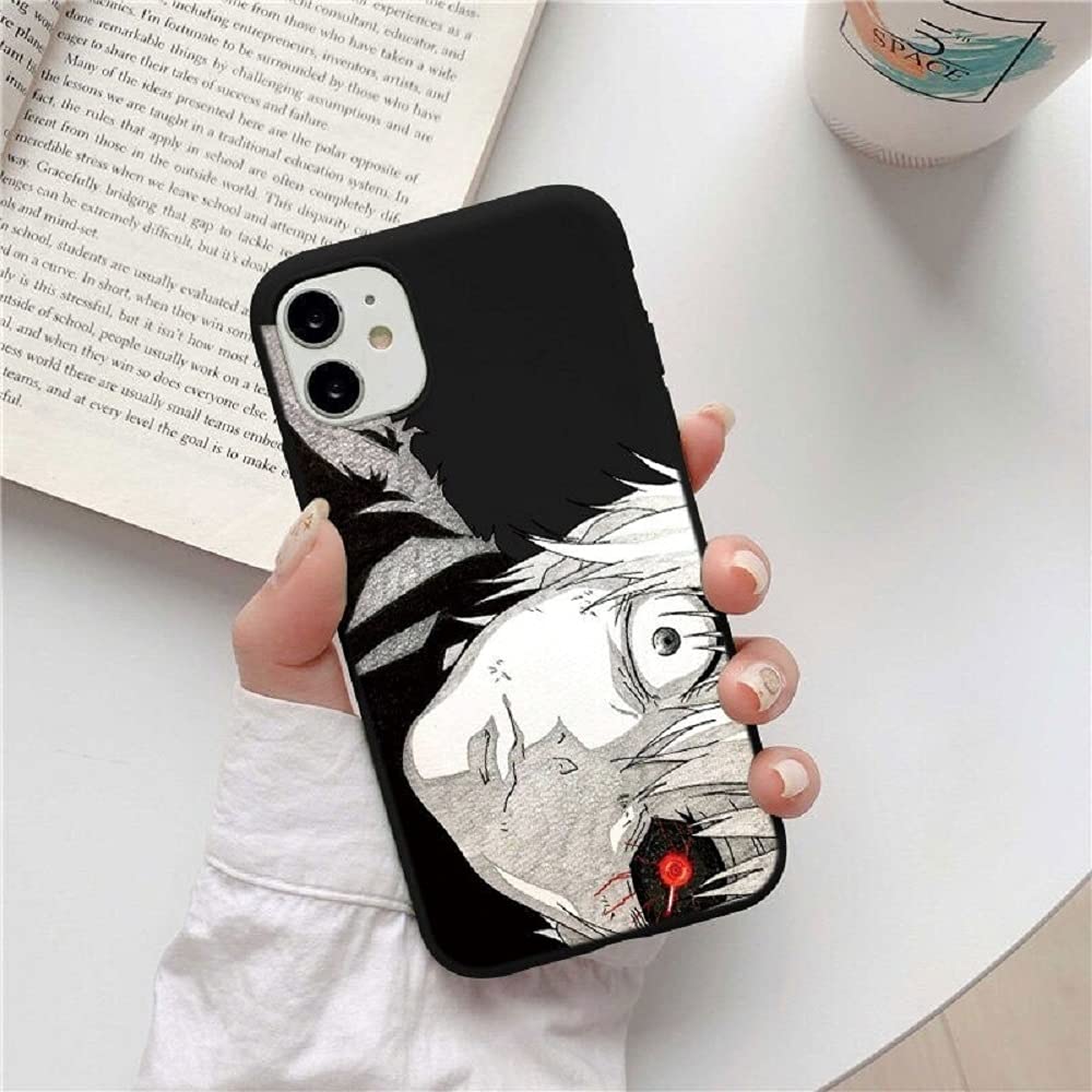 Tokyo Ghoul Anime Kaneki Ken Matte Phone Case for iPhone 13/13 Pro/13 Mini/13 Pro Max - Trendy Protective Cover for Fans | Perfect for Cosplay, Conventions & Anime Lovers