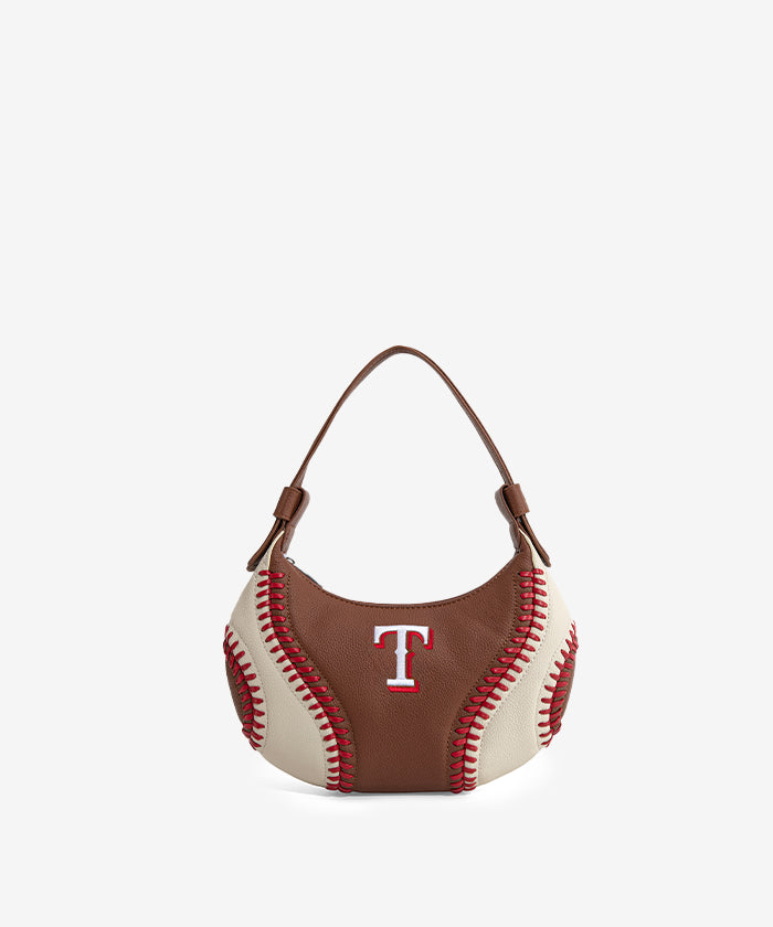 MLB Texas Rangers Team Hobo Bag - Stylish Crossbody Shoulder Bag for Women & Men - Perfect for Baseball Games, Travel & Everyday Use