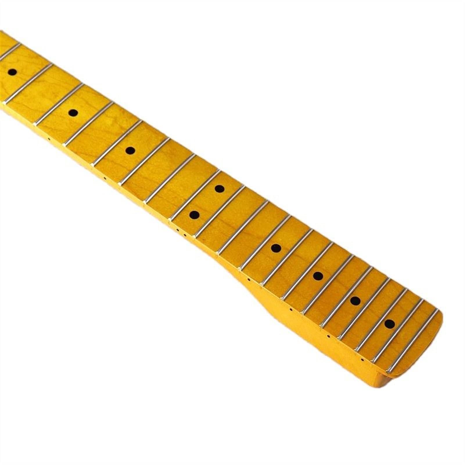 Maple Electric Guitar Neck - 6 String ST Style with 22 Frets & Large Headstock for Replacement & DIY Projects | Perfect for Rock, Blues & Metal Performances