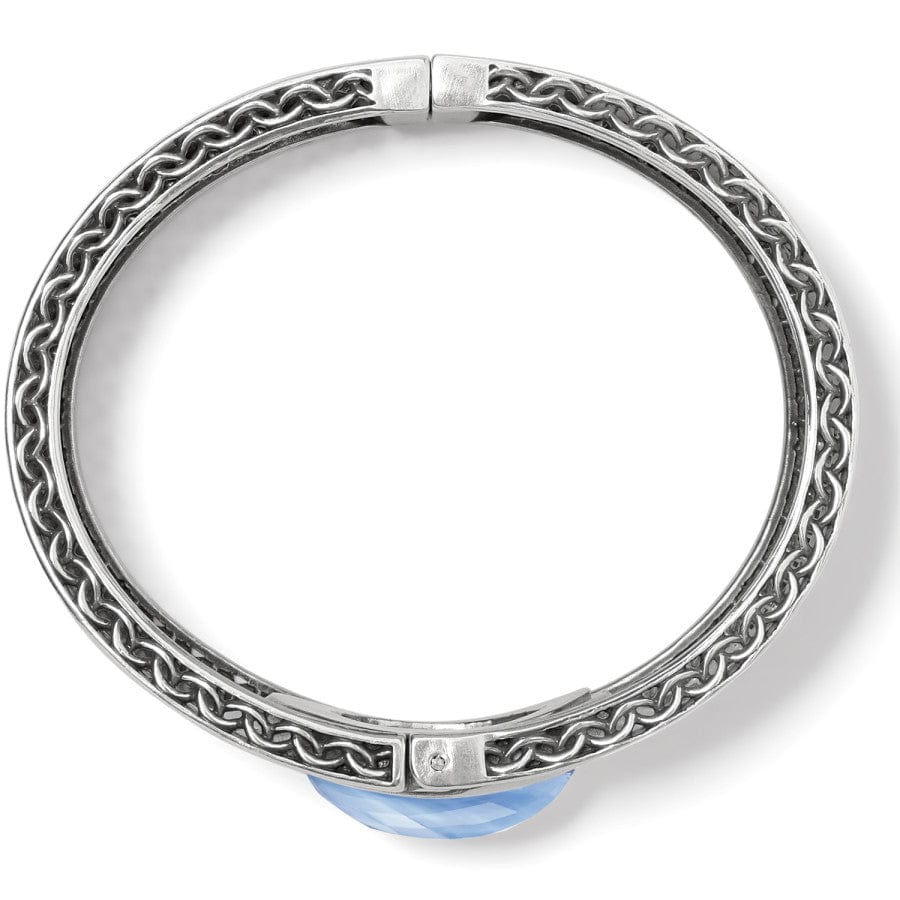 Blue Moon Hinged Bangle Bracelet for Women - Adjustable Silver Jewelry Gift for Birthday, Anniversary & Special Occasions | Perfect for Parties, Weddings & Everyday Wear