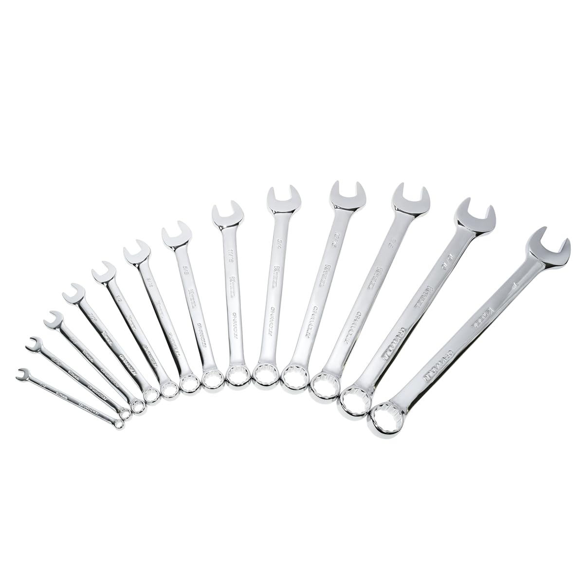 K Tool International 13-Piece SAE Combination Wrench Set - Professional Grade Tools for Automotive Repair & Home Improvement Projects