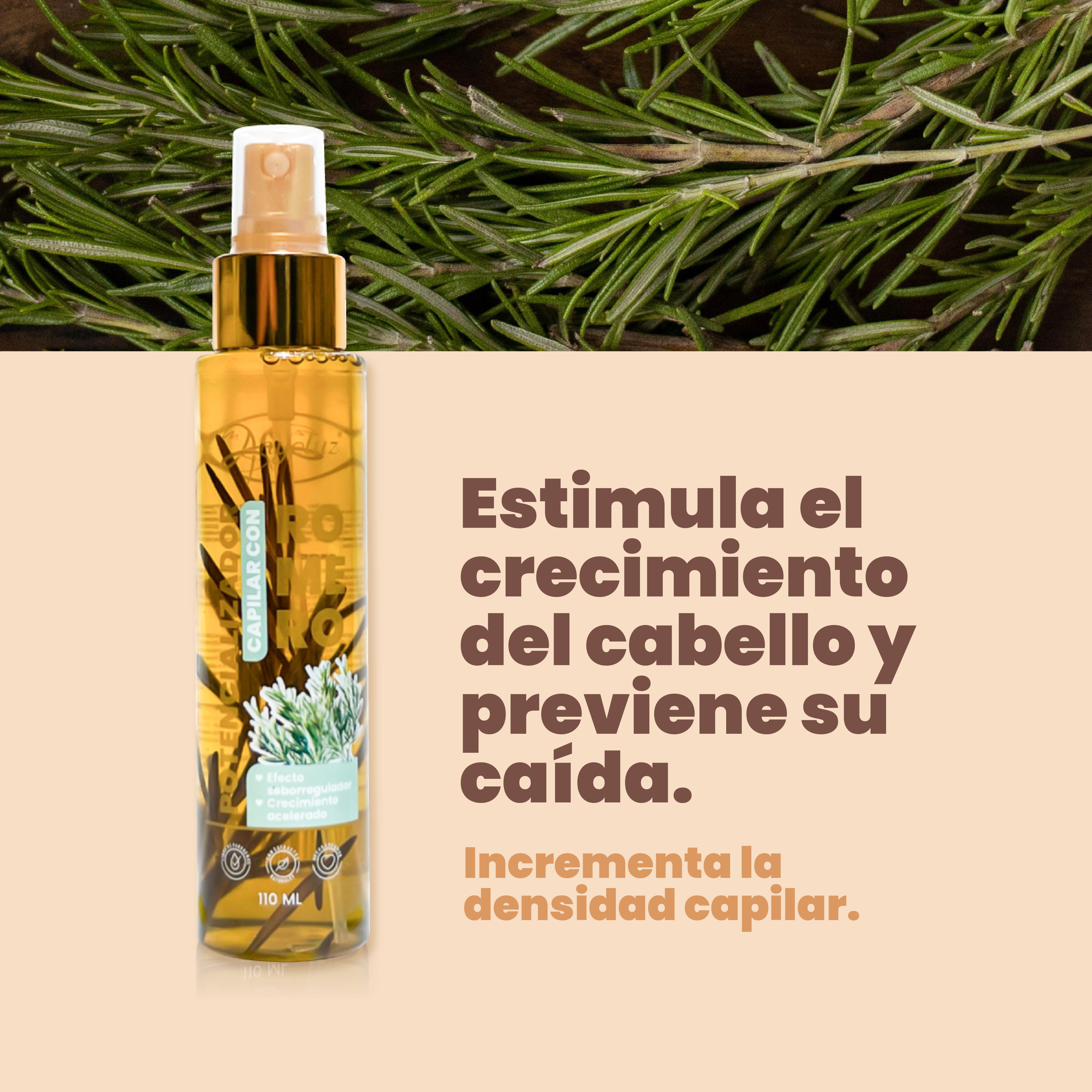 Rosemary Hair Growth Oil - Natural & Organic Scalp Treatment for Thicker, Stronger Hair - Promotes Hair Growth & Reduces Hair Loss - Perfect for Daily Hair Care Routine & Scalp Massage