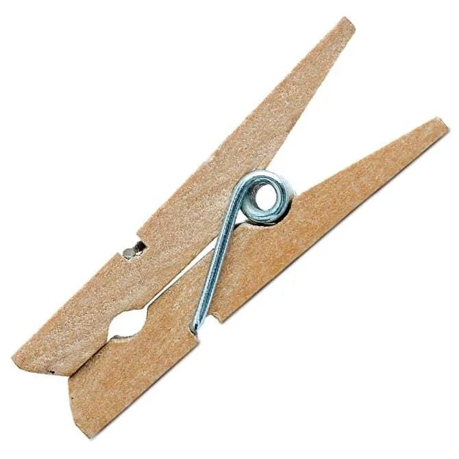 Comatec Mini Clothes Pins 1.3 Inch - Small Wooden Clothespins for Laundry, Crafts, DIY Projects, Photo Display, and Home Decor